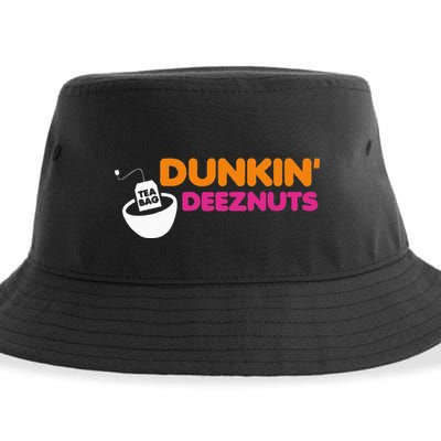 Dunkin Deez Nuts Funny Dunkin Deeznuts Tea Bag Sustainable Bucket Hat