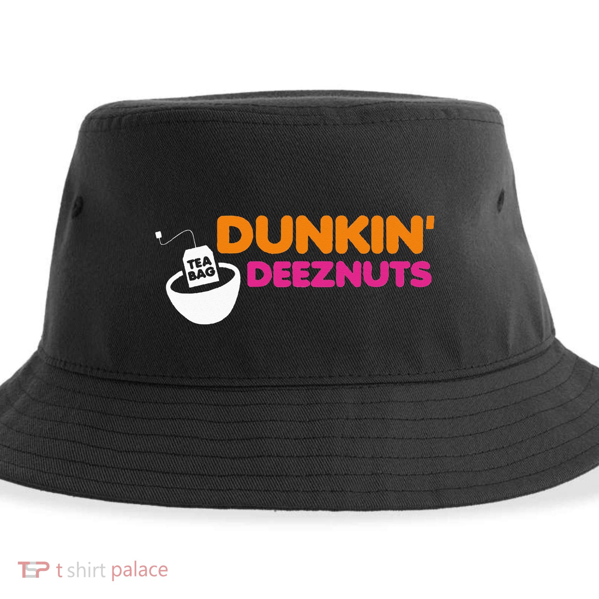Dunkin Deez Nuts Funny Dunkin Deeznuts Tea Bag Sustainable Bucket Hat