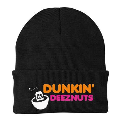 Dunkin Deez Nuts Funny Dunkin Deeznuts Tea Bag Beanie