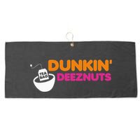Dunkin Deez Nuts Funny Dunkin Deeznuts Tea Bag Large Microfiber Waffle Golf Towel