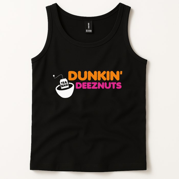Dunkin Deez Nuts Funny Dunkin Deeznuts Tea Bag Tank Top