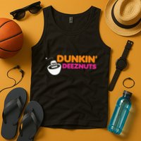 Dunkin Deez Nuts Funny Dunkin Deeznuts Tea Bag Tank Top