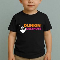 Dunkin Deez Nuts Funny Dunkin Deeznuts Tea Bag Toddler T-Shirt