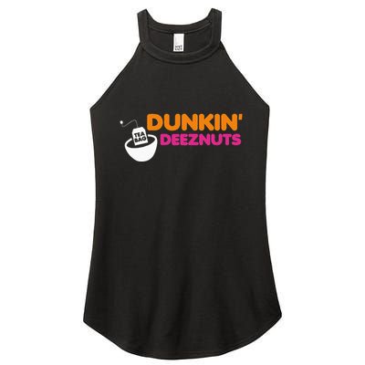 Dunkin Deez Nuts Funny Dunkin Deeznuts Tea Bag Women's Perfect Tri Rocker Tank