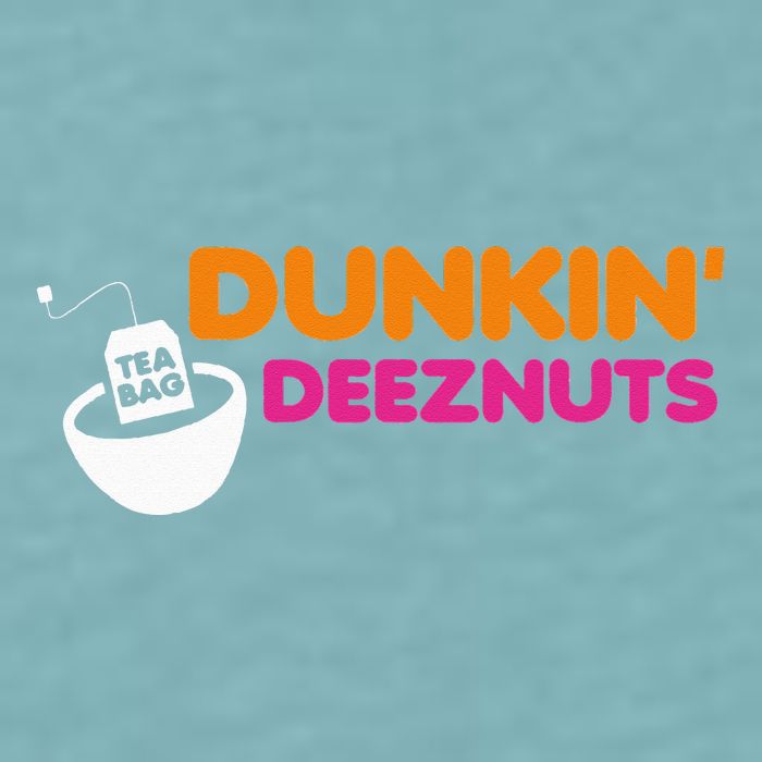 Dunkin Deez Nuts Funny Dunkin Deeznuts Tea Bag Sueded Cloud Jersey T-Shirt
