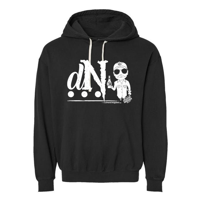 DN Drunk Neighbor 3Dot Logo (C) The Lit Texan (Dark) Garment-Dyed Fleece Hoodie