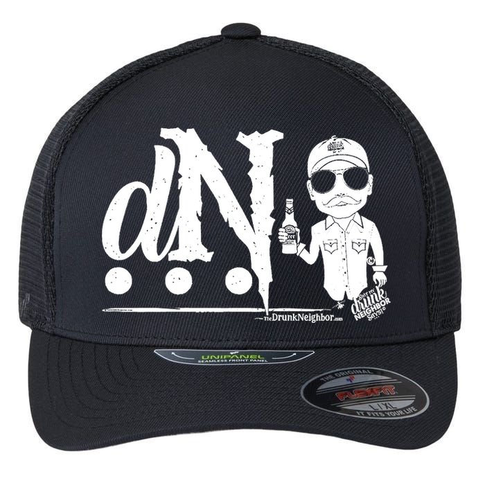 DN Drunk Neighbor 3Dot Logo (C) The Lit Texan (Dark) Flexfit Unipanel Trucker Cap