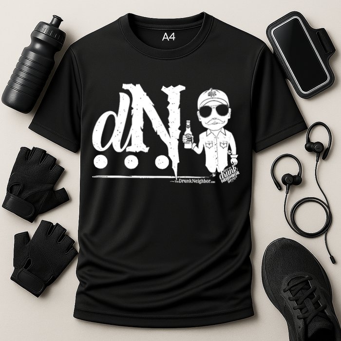 DN Drunk Neighbor 3Dot Logo (C) The Lit Texan (Dark) Performance Shirt