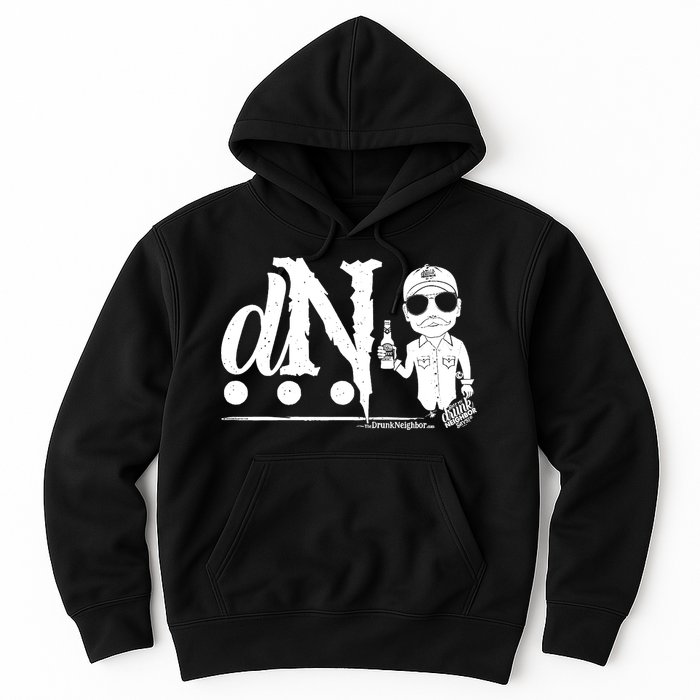 DN Drunk Neighbor 3Dot Logo (C) The Lit Texan (Dark) Hoodie