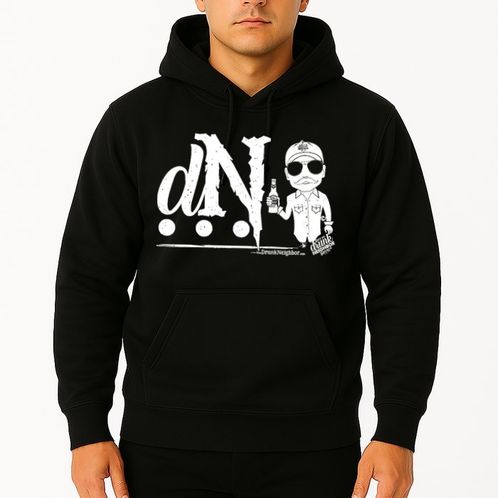 DN Drunk Neighbor 3Dot Logo (C) The Lit Texan (Dark) Hoodie