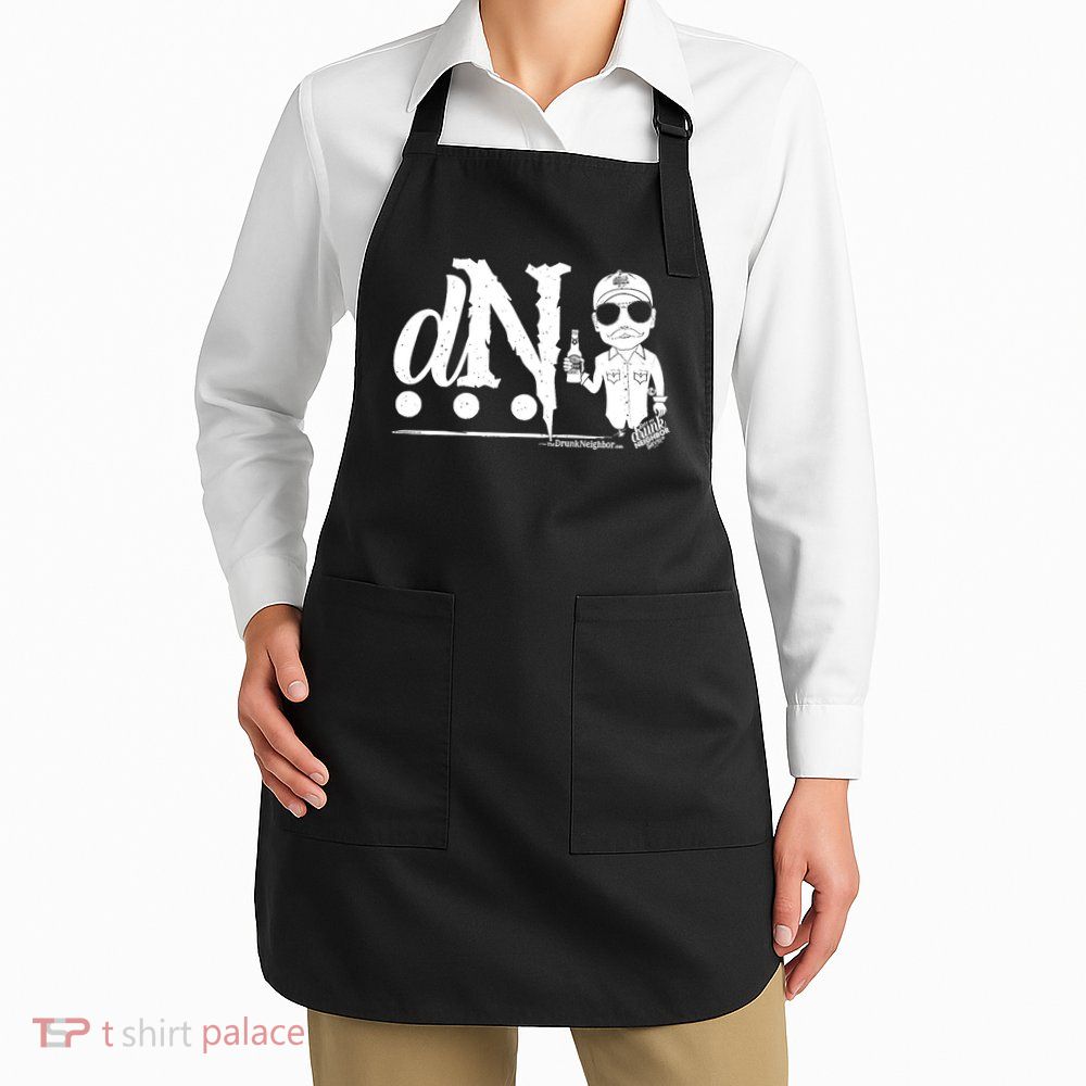 DN Drunk Neighbor 3Dot Logo (C) The Lit Texan (Dark) Apron