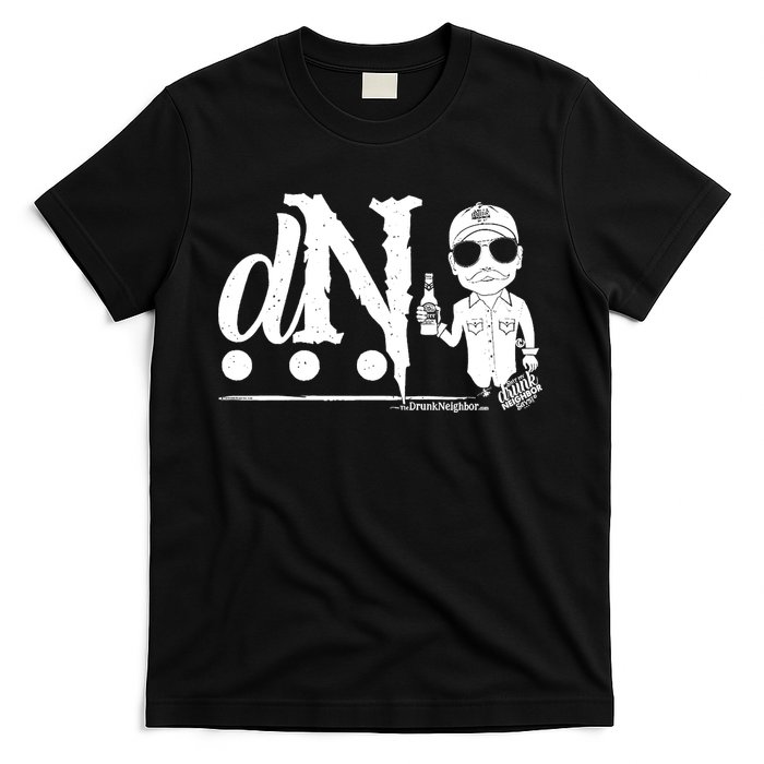DN Drunk Neighbor 3Dot Logo (C) The Lit Texan (Dark) T-Shirt