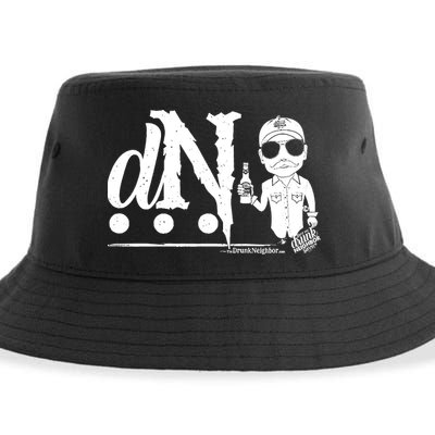 DN Drunk Neighbor 3Dot Logo (C) The Lit Texan (Dark) Sustainable Bucket Hat