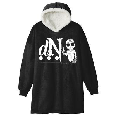 DN Drunk Neighbor 3Dot Logo (C) The Lit Texan (Dark) Hooded Wearable Blanket