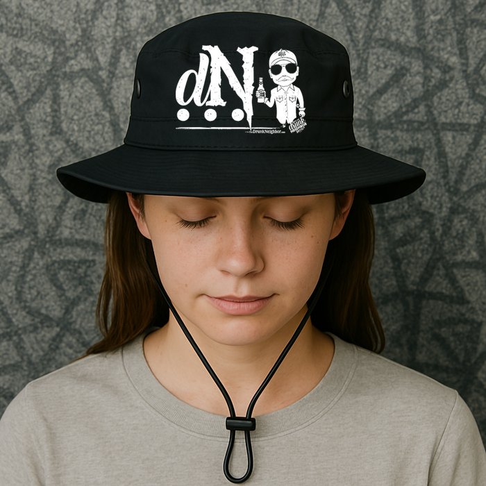 DN Drunk Neighbor 3Dot Logo (C) The Lit Texan (Dark) Bucket Hat
