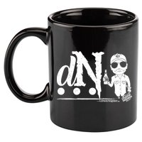 DN Drunk Neighbor 3Dot Logo (C) The Lit Texan (Dark) 11oz C Handle Ceramic Mug