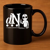 DN Drunk Neighbor 3Dot Logo (C) The Lit Texan (Dark) 11oz C Handle Ceramic Mug