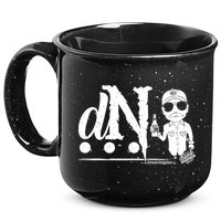DN Drunk Neighbor 3Dot Logo (C) The Lit Texan (Dark) 15oz Campfire Ceramic Mug