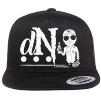 DN Drunk Neighbor 3Dot Logo (C) The Lit Texan (Dark) Flat Bill Trucker Hat