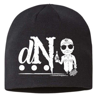 DN Drunk Neighbor 3Dot Logo (C) The Lit Texan (Dark) Sustainable Beanie