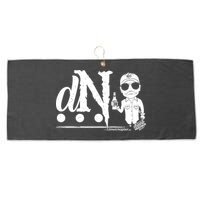DN Drunk Neighbor 3Dot Logo (C) The Lit Texan (Dark) Large Microfiber Waffle Golf Towel