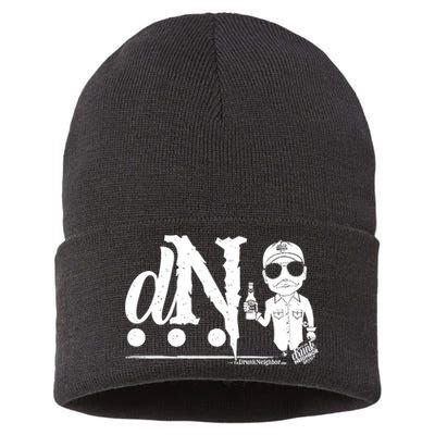 DN Drunk Neighbor 3Dot Logo (C) The Lit Texan (Dark) Sustainable Knit Beanie