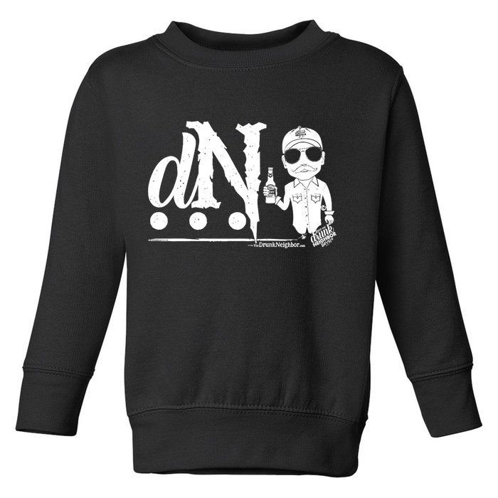 DN Drunk Neighbor 3Dot Logo (C) The Lit Texan (Dark) Toddler Sweatshirt
