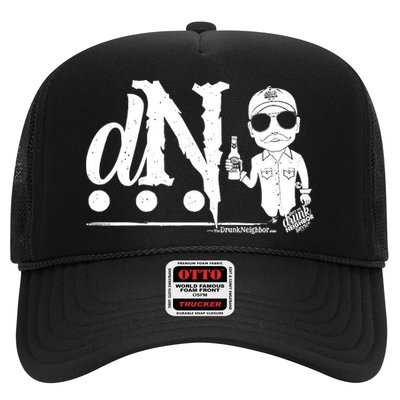 DN Drunk Neighbor 3Dot Logo (C) The Lit Texan (Dark) Trucker Hat