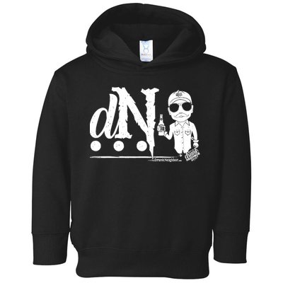 DN Drunk Neighbor 3Dot Logo (C) The Lit Texan (Dark) Toddler Hoodie
