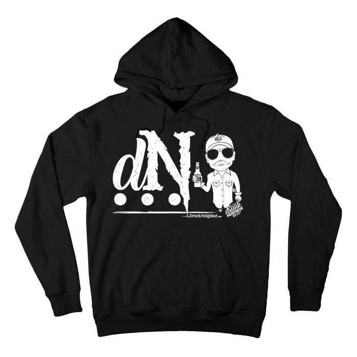 DN Drunk Neighbor 3Dot Logo (C) The Lit Texan (Dark) Tall Hoodie