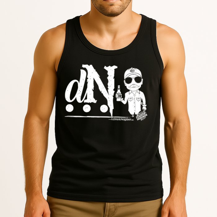 DN Drunk Neighbor 3Dot Logo (C) The Lit Texan (Dark) Tank Top
