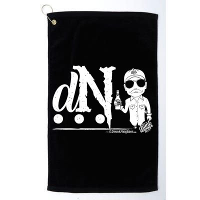 DN Drunk Neighbor 3Dot Logo (C) The Lit Texan (Dark) Golf Towel