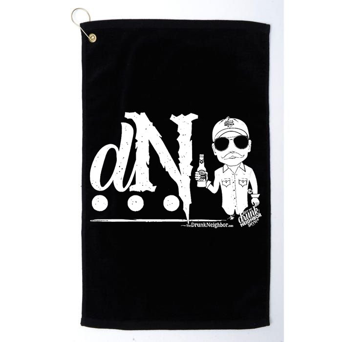 DN Drunk Neighbor 3Dot Logo (C) The Lit Texan (Dark) Golf Towel