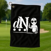 DN Drunk Neighbor 3Dot Logo (C) The Lit Texan (Dark) Golf Towel