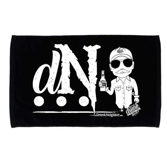 DN Drunk Neighbor 3Dot Logo (C) The Lit Texan (Dark) Microfiber Hand Towel