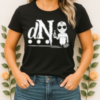 DN Drunk Neighbor 3Dot Logo (C) The Lit Texan (Dark) Womens T-Shirt