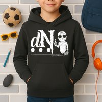 DN Drunk Neighbor 3Dot Logo (C) The Lit Texan (Dark) Kids Hoodie