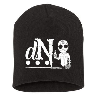 DN Drunk Neighbor 3Dot Logo (C) The Lit Texan (Dark) Short Acrylic Beanie