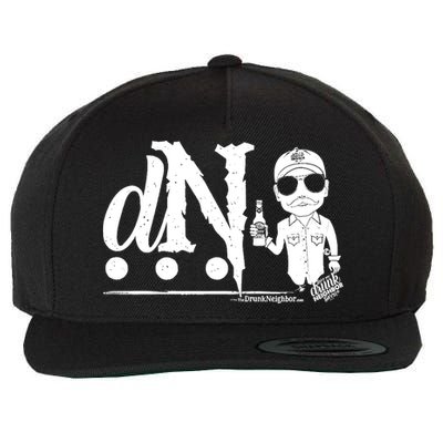 DN Drunk Neighbor 3Dot Logo (C) The Lit Texan (Dark) Wool Snapback Cap