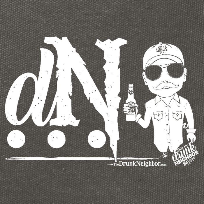 DN Drunk Neighbor 3Dot Logo (C) The Lit Texan (Dark) Cotton Canvas Backpack
