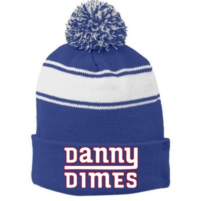 Danny Dimes New York Stripe Pom Pom Beanie