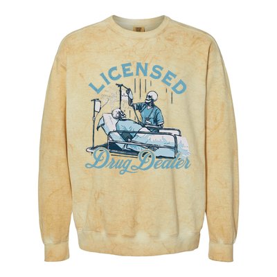 Drug Dealer Nurse Doctor Colorblast Crewneck Sweatshirt