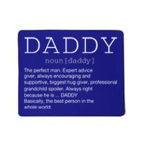 Daddy Definition Noun Grandpa Grandparents Day Funny Gift Mousepad