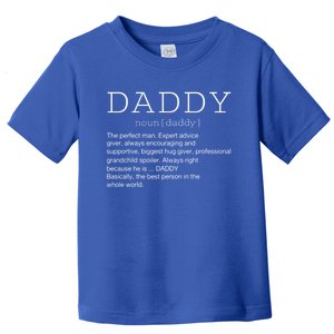 Daddy Definition Noun Grandpa Grandparents Day Funny Gift Toddler T-Shirt