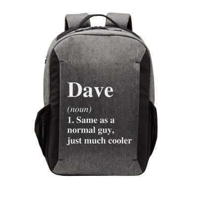Dave Definition Name Cool Funny Personalized Birthday Vector Backpack