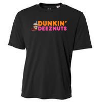 Dunkin Deez Nuts Funny Dunkin Deeznuts Coffee Lover Cooling Performance Crew T-Shirt