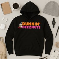 Dunkin Deez Nuts Funny Dunkin Deeznuts Coffee Lover Hoodie