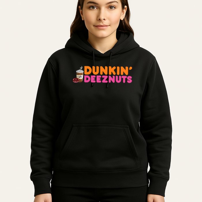 Dunkin Deez Nuts Funny Dunkin Deeznuts Coffee Lover Hoodie