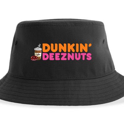 Dunkin Deez Nuts Funny Dunkin Deeznuts Coffee Lover Sustainable Bucket Hat