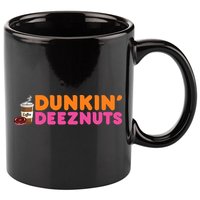 Dunkin Deez Nuts Funny Dunkin Deeznuts Coffee Lover 11oz C Handle Ceramic Mug